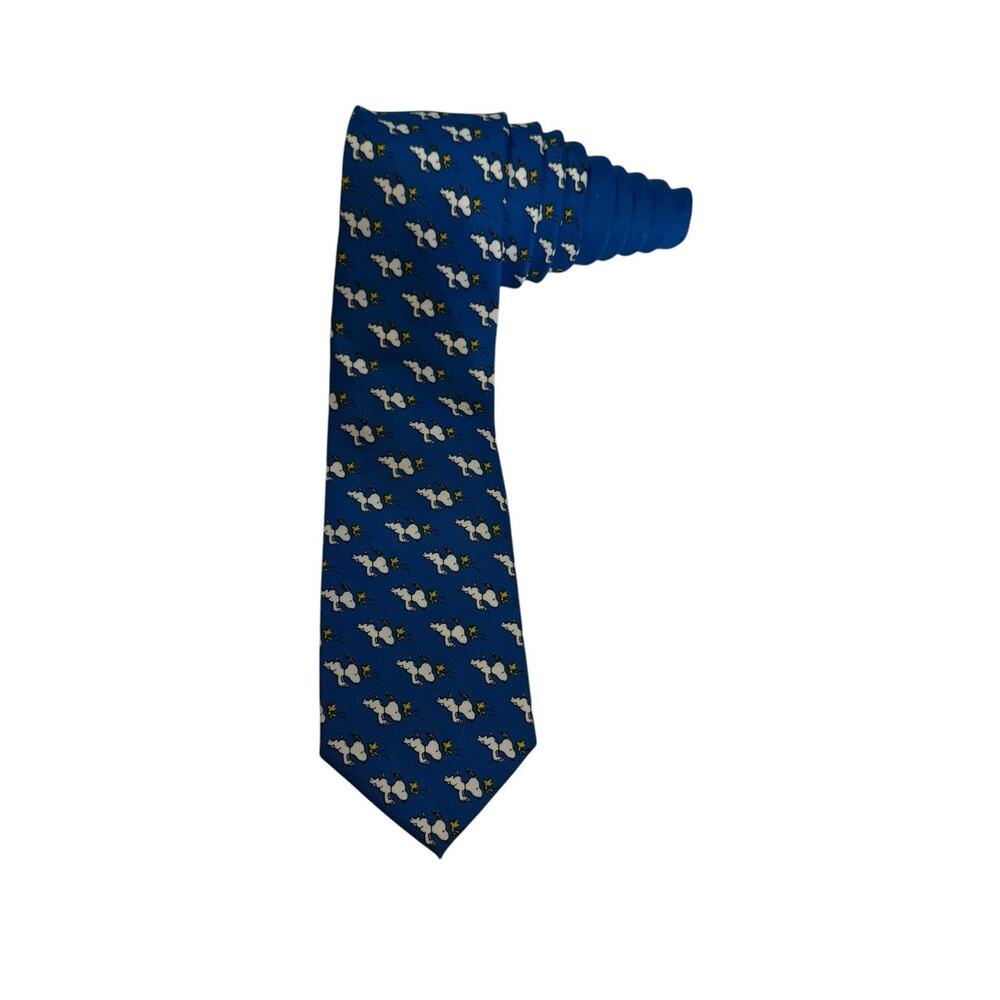 Peanuts Snoopy Woodstock Cartoon Mens Short Necktie